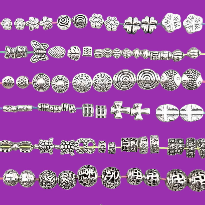 비즈톡 [PM-1-00]메탈펜던트 엔틱펜던트통과형 꽃 원반 볼 만자 옴자 론델 십자가 50종 모음 (옵션)