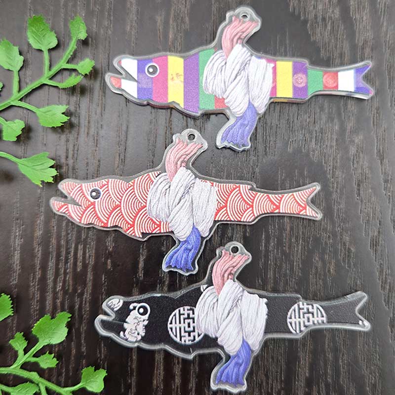 비즈톡 [PB-4-20]아크릴전통펜던트 액막이명태 집들이선물용 전통굿즈만들기재료 ,1개