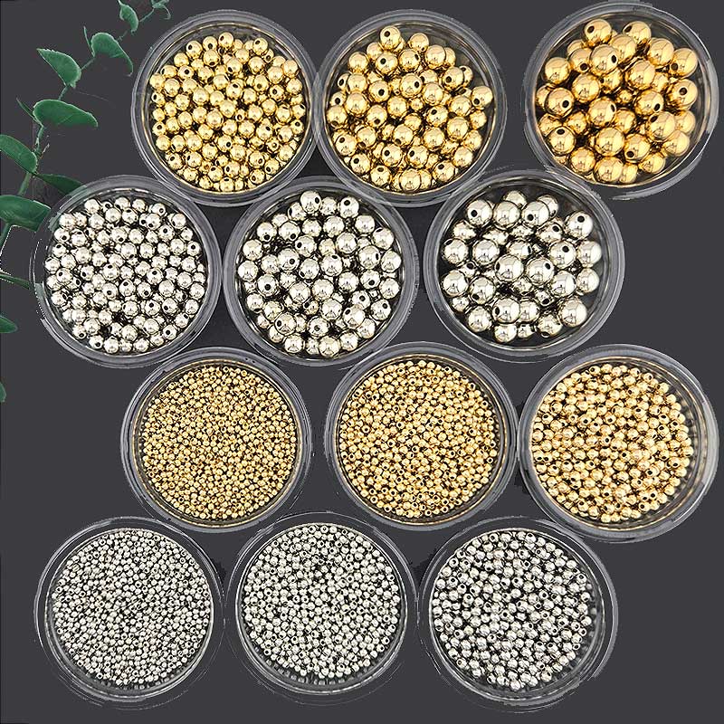 비즈톡 [RB-1-00]CCB메탈볼 2/3/4/6/8/10mm 실버 골드 CCB볼 가벼운메탈볼 ,옵션