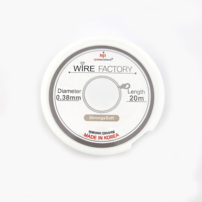 비즈톡 [TS-3-13]와이어줄 미니피아노줄 0.38mm 국산 니켈 ,1롤(약20M)